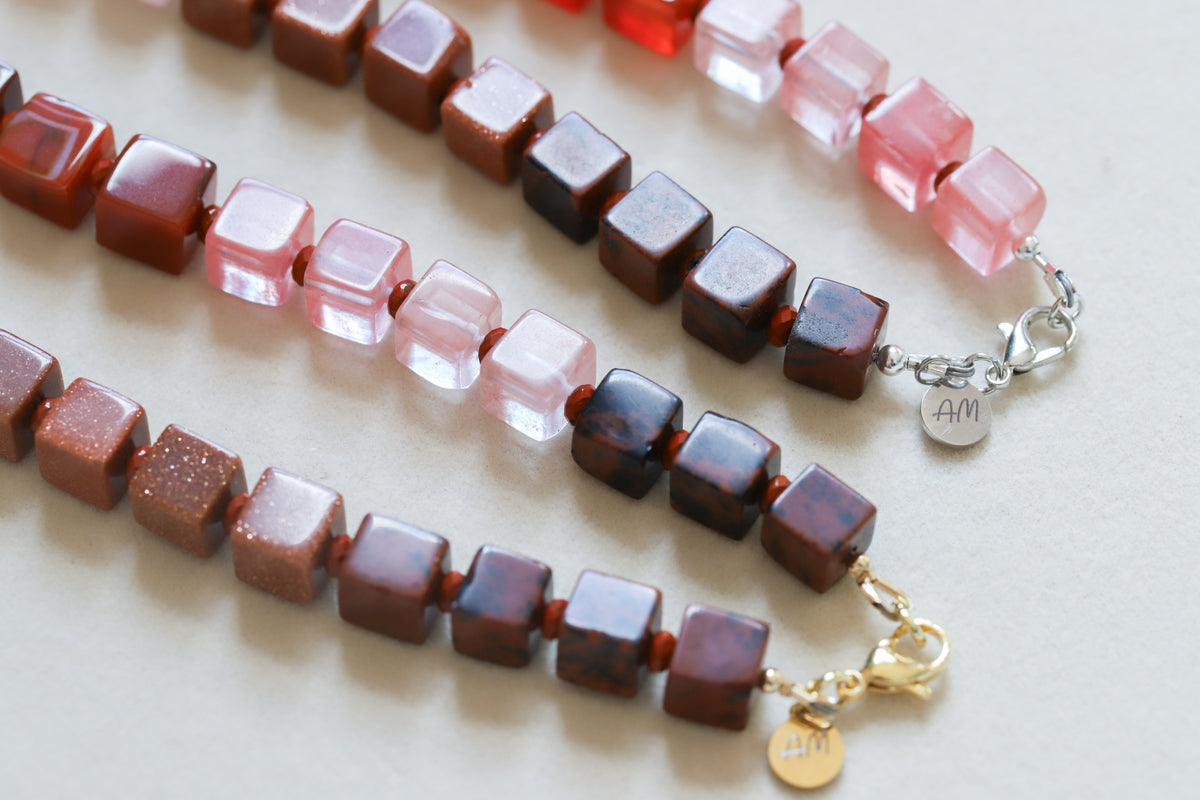 Around the Block Beaded Necklace