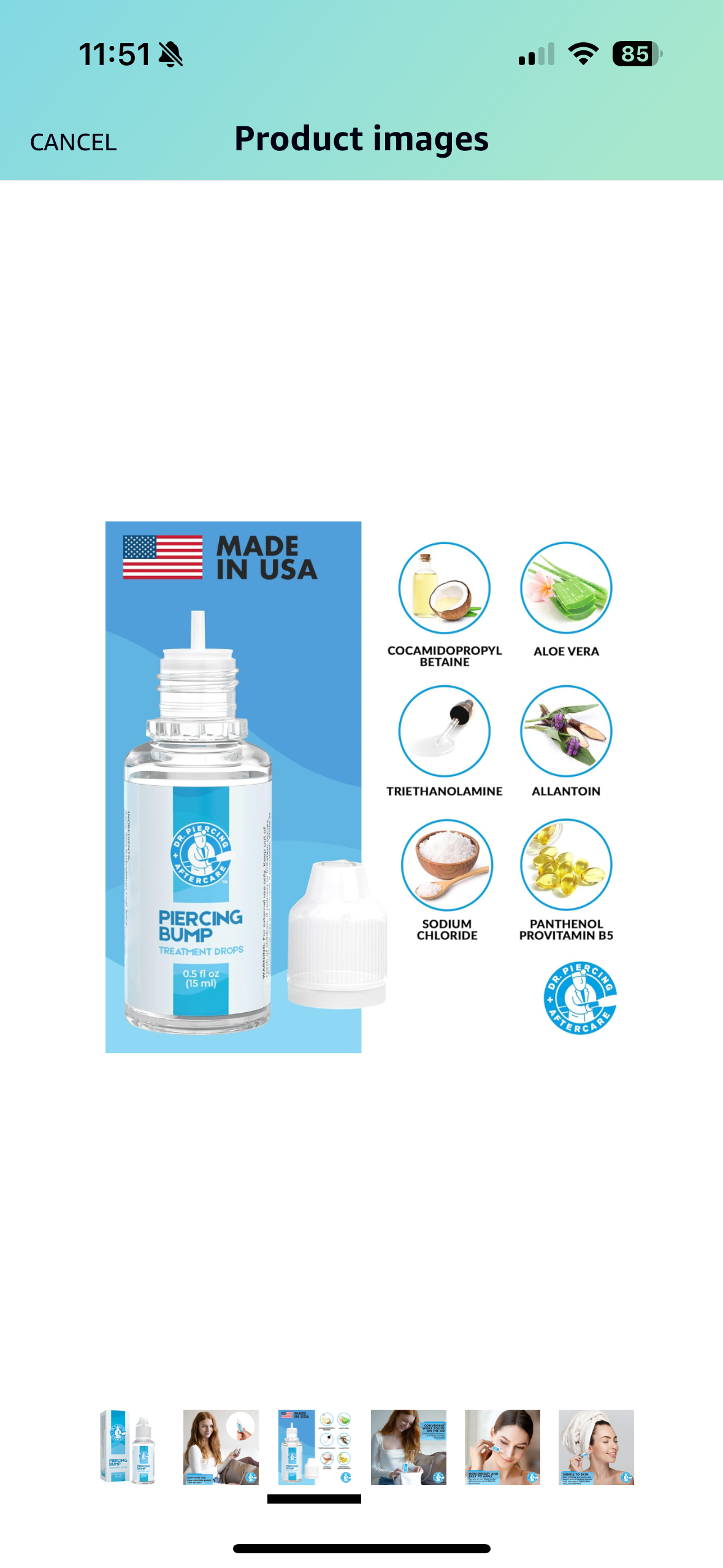 Dr. Piercing Aftercare Piercing Bump Treatment Drops