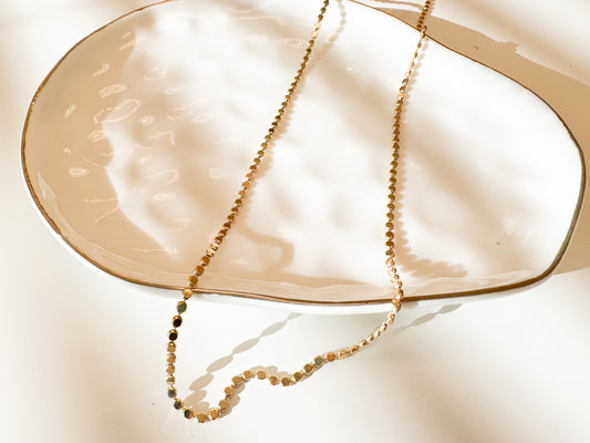18” Flat Bead Necklace