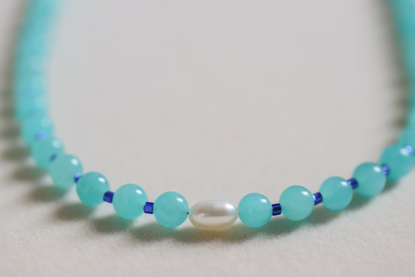 Blue Eyed Girl Beaded Necklace