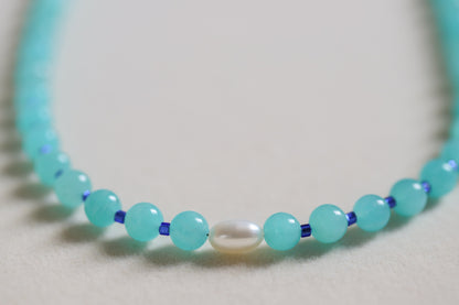 Blue Eyed Girl Beaded Necklace