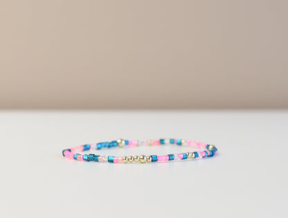 Candyland Glass Bead Bracelet