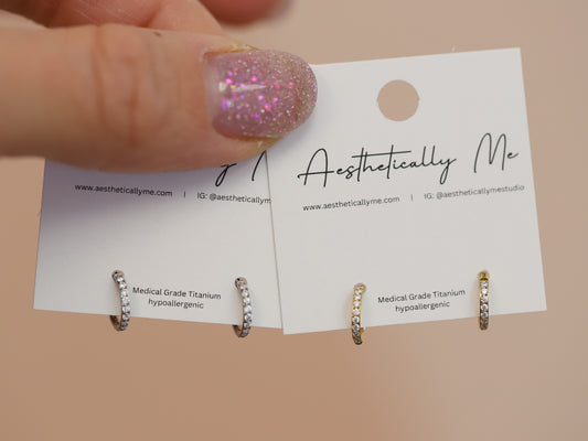 6mm Moissanite Huggies