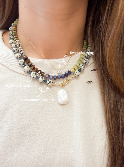 Against The Grain Beaded Necklace