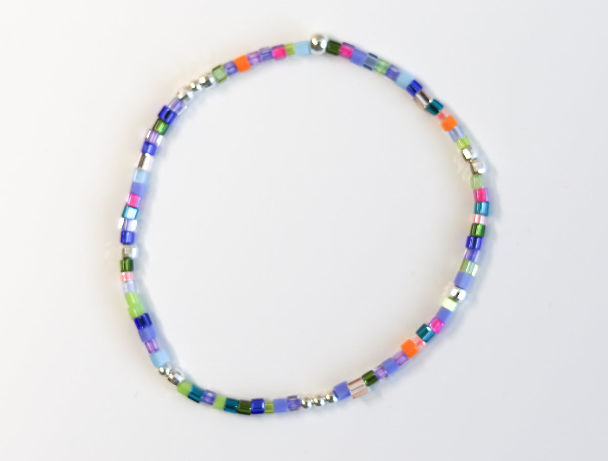 Spill The Tea Glass Bead Bracelet