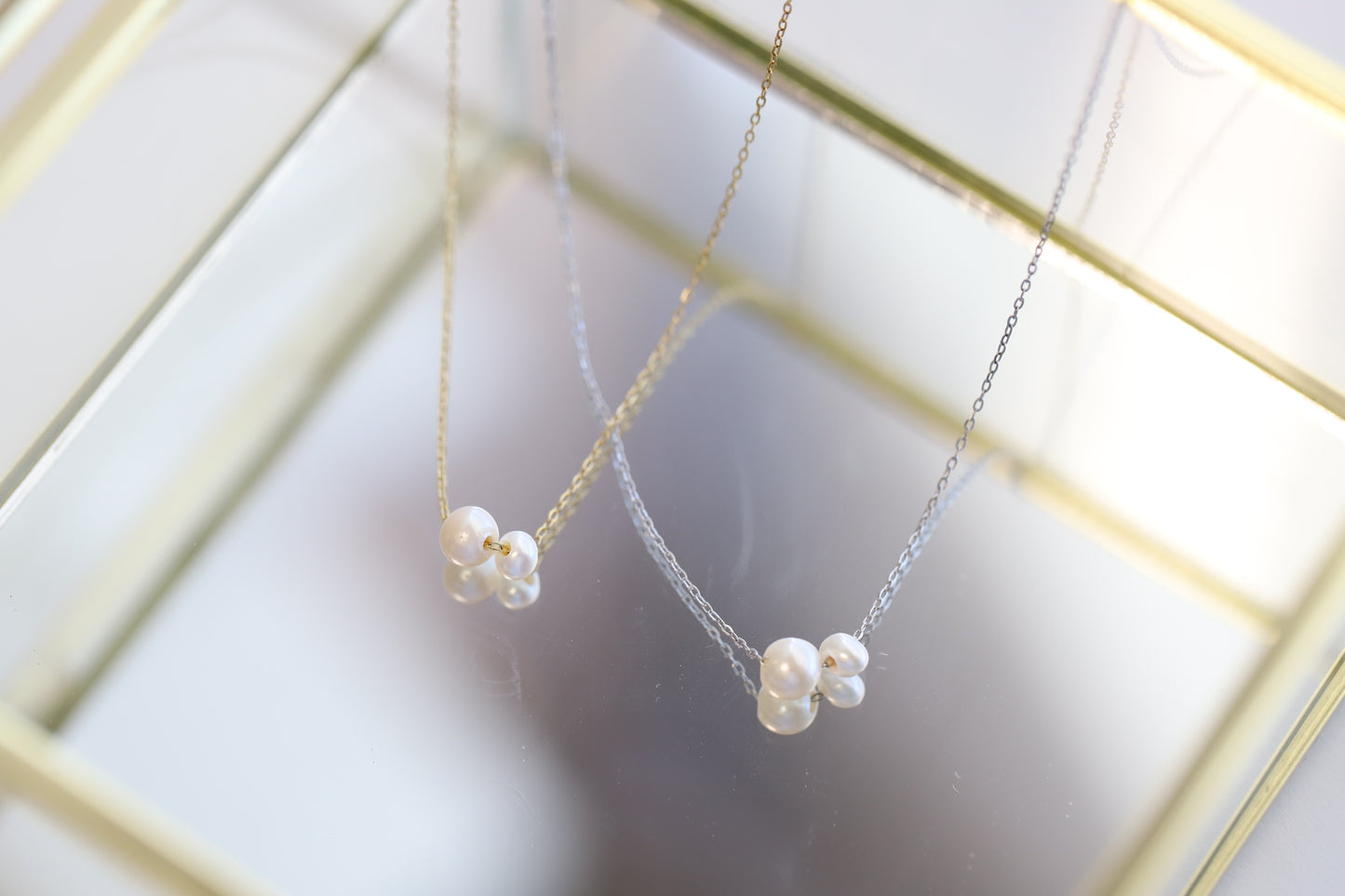 Double Pearl Necklace