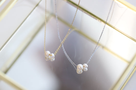 Double Pearl Necklace