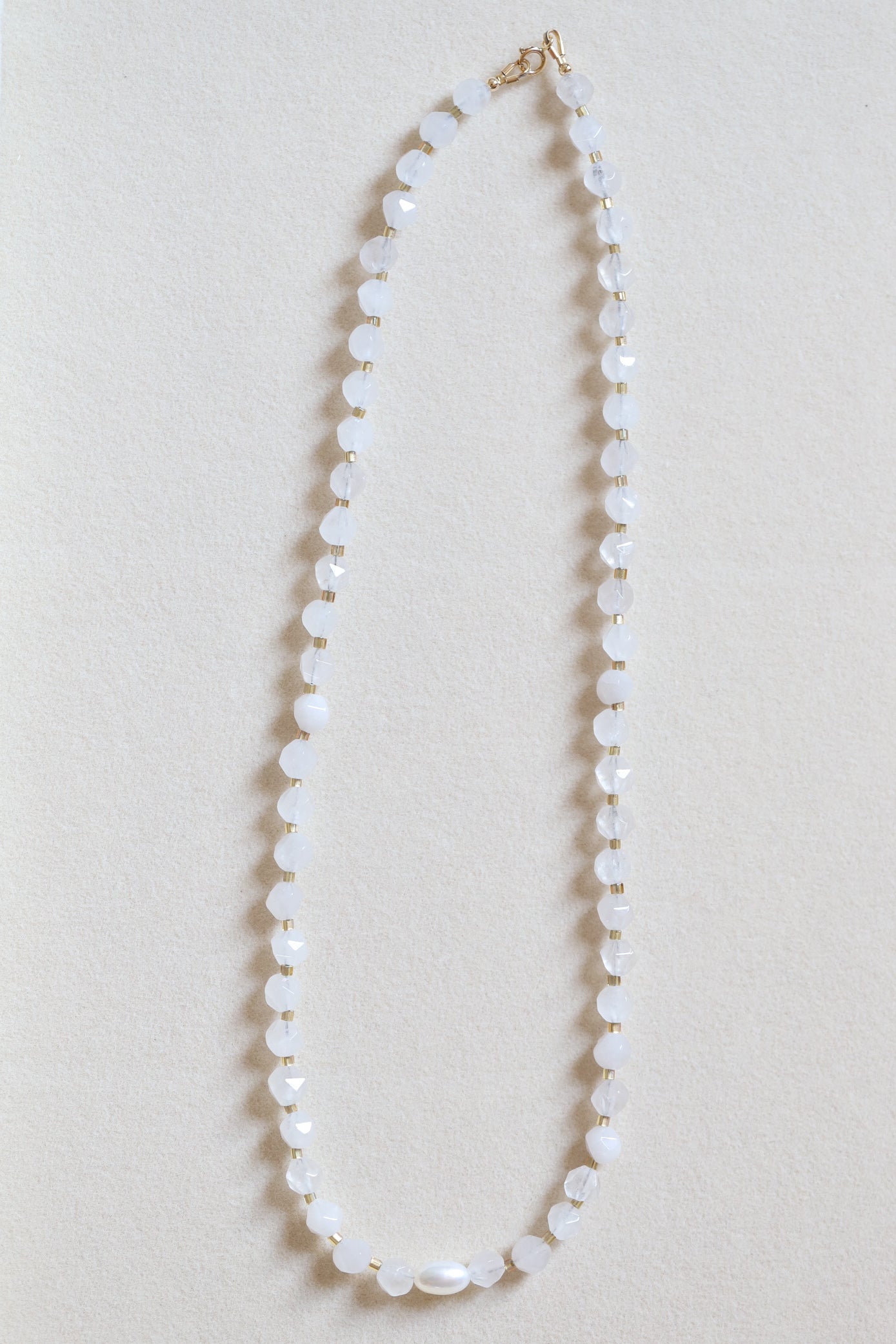 Pearl Snap Beaded Necklace