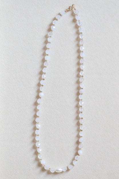 Pearl Snap Beaded Necklace