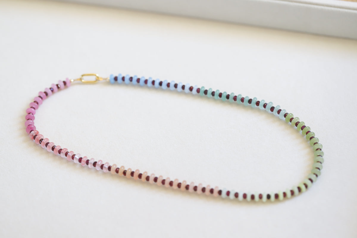 September Sangria Beaded Necklace
