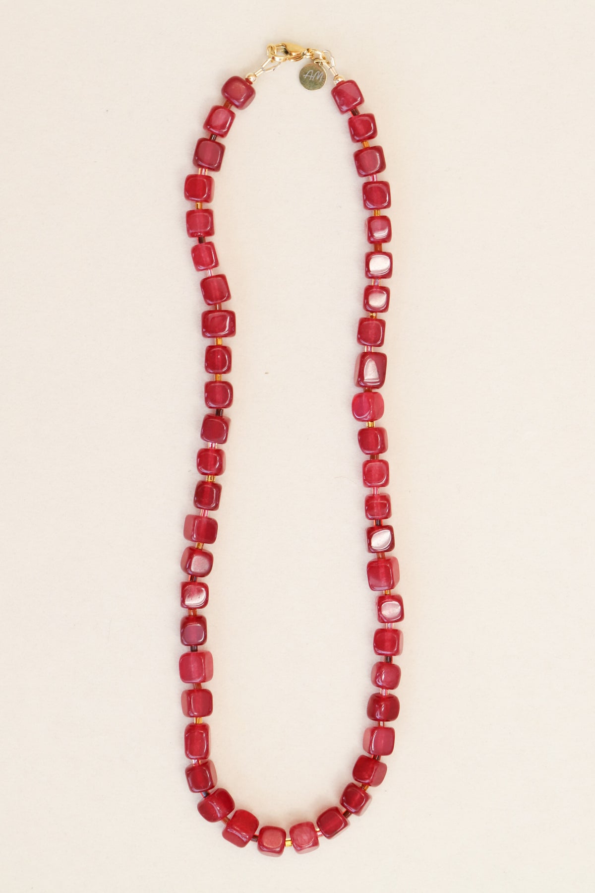 Apple of My Eye Beaded Necklace
