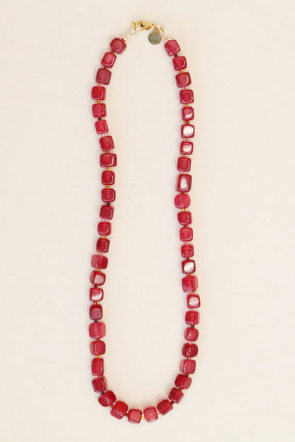 Apple of My Eye Beaded Necklace