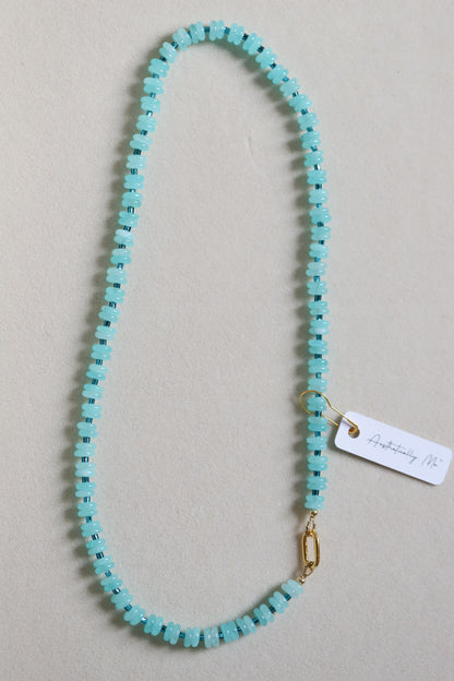 Cool Water Beaded Necklace