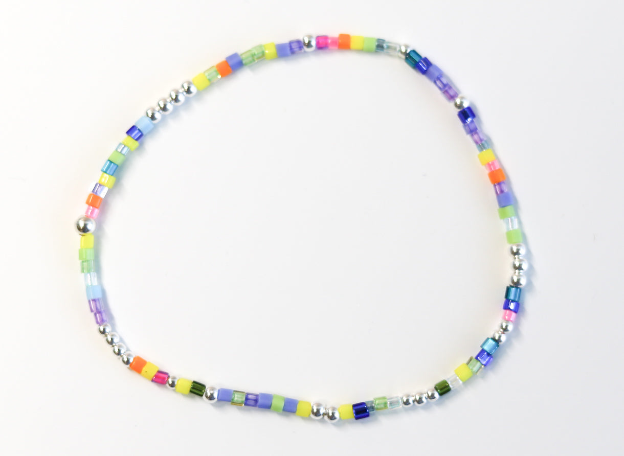 Confetti Cheer Glass Bead Bracelet