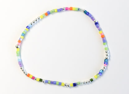 Confetti Cheer Glass Bead Bracelet