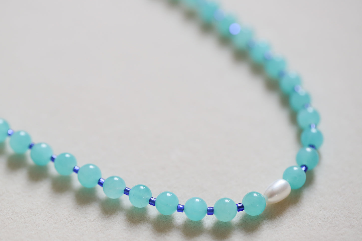Blue Eyed Girl Beaded Necklace