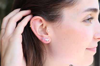 Triple Marquise Sleeper Studs