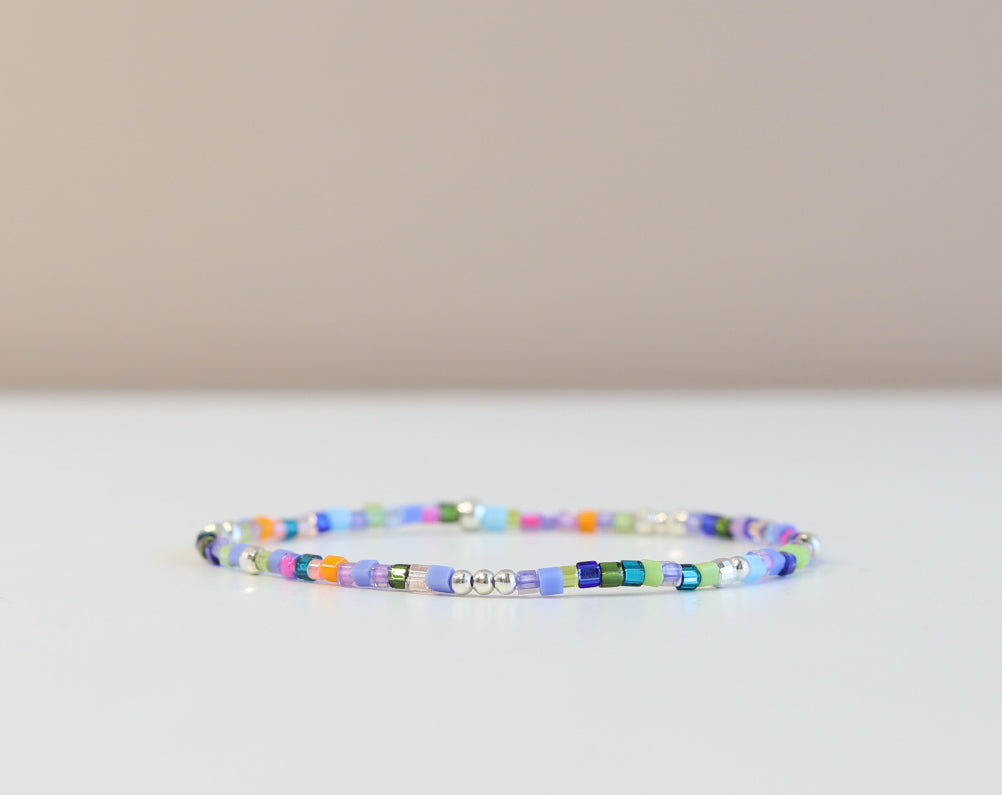 Spill The Tea Glass Bead Bracelet