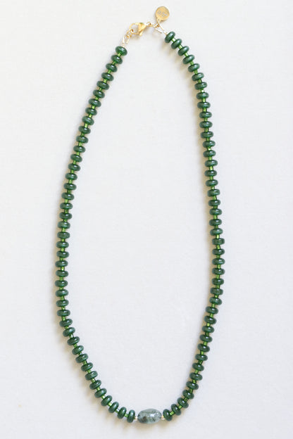 Mossy Little Thing Beaded Necklace
