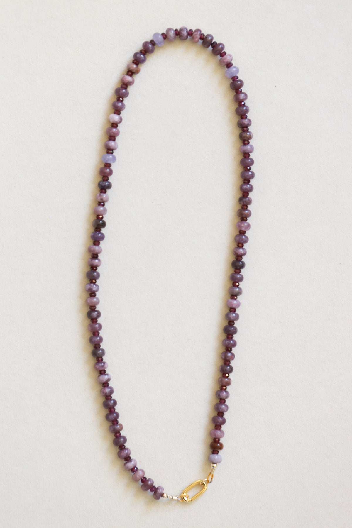Mini Plum Puddin’ Beaded Necklace