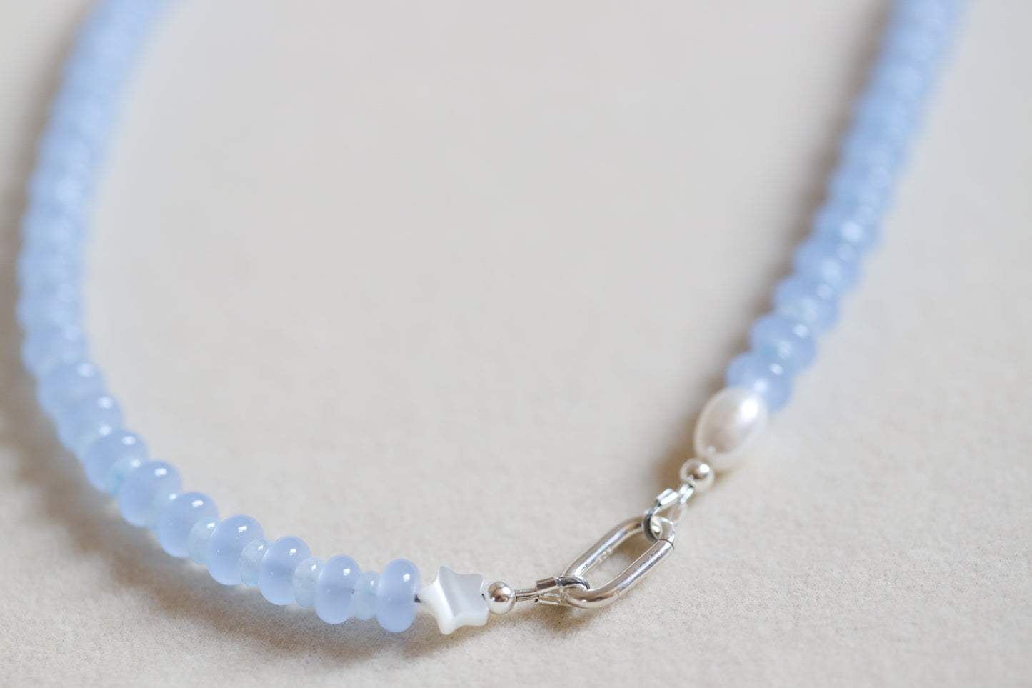 Blue Belle Beaded Necklace