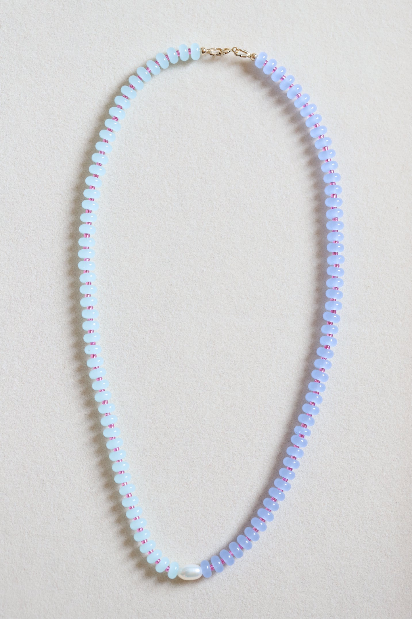 Half Past Blue Beaded Necklace