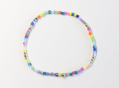 Confetti Cheer Glass Bead Bracelet