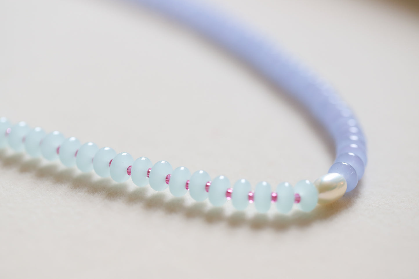 Half Past Blue Beaded Necklace