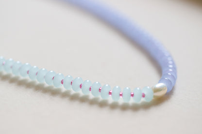 Half Past Blue Beaded Necklace