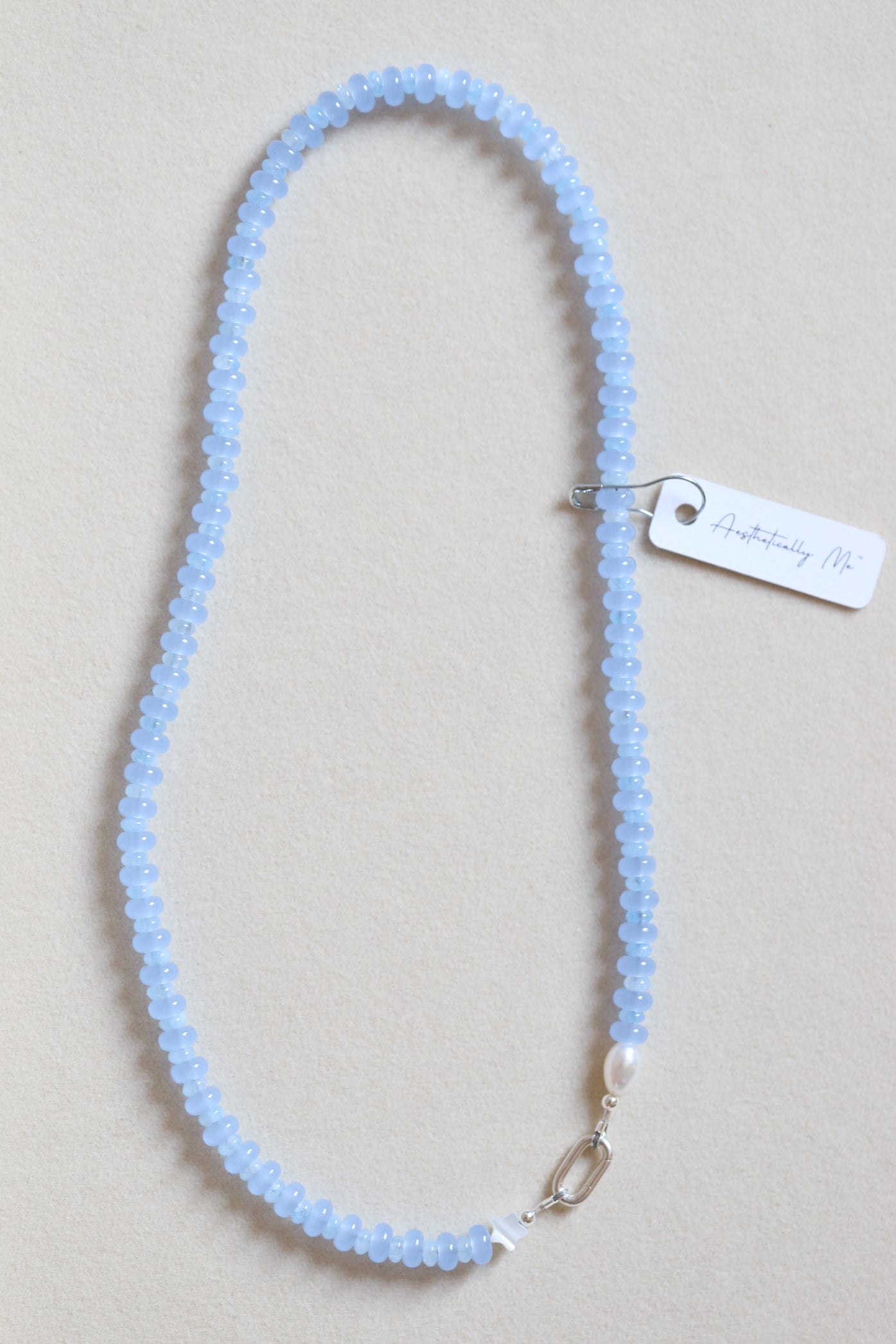 Blue Belle Beaded Necklace