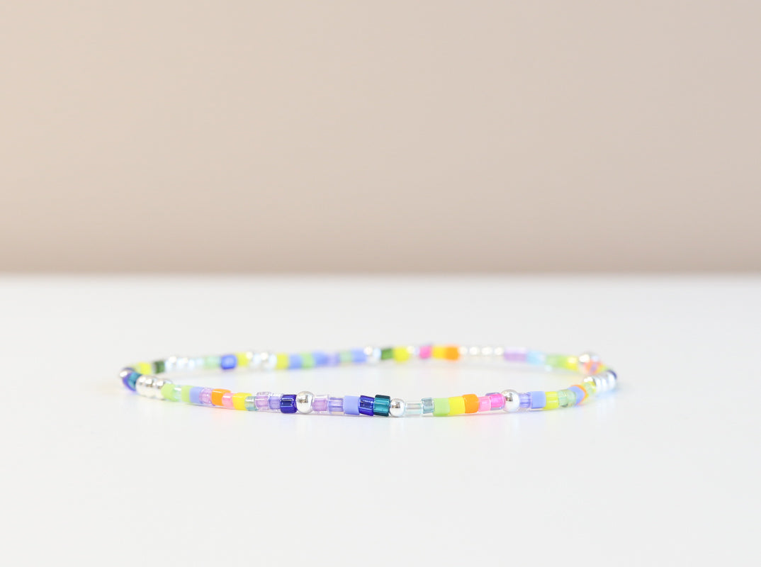 Confetti Cheer Glass Bead Bracelet