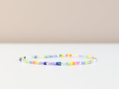 Confetti Cheer Glass Bead Bracelet