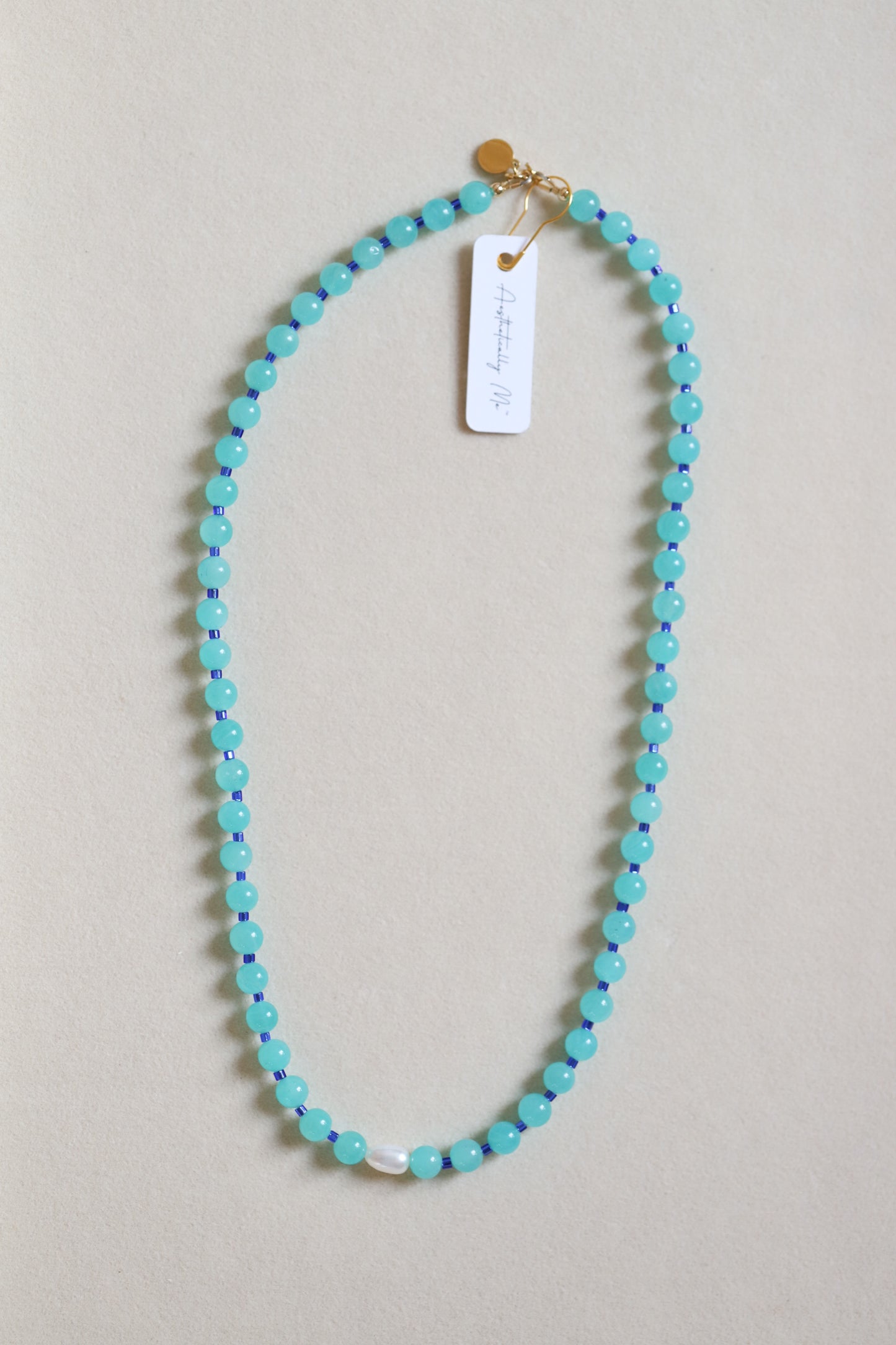 Blue Eyed Girl Beaded Necklace