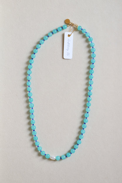 Blue Eyed Girl Beaded Necklace