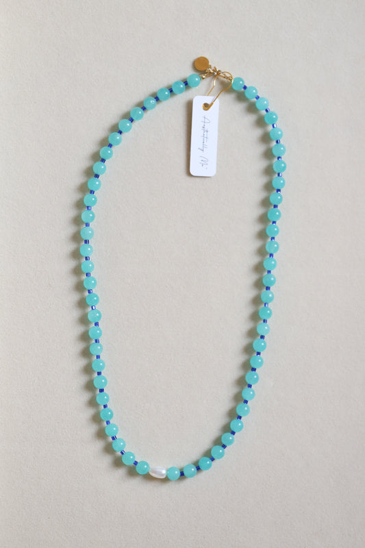 Blue Eyed Girl Beaded Necklace