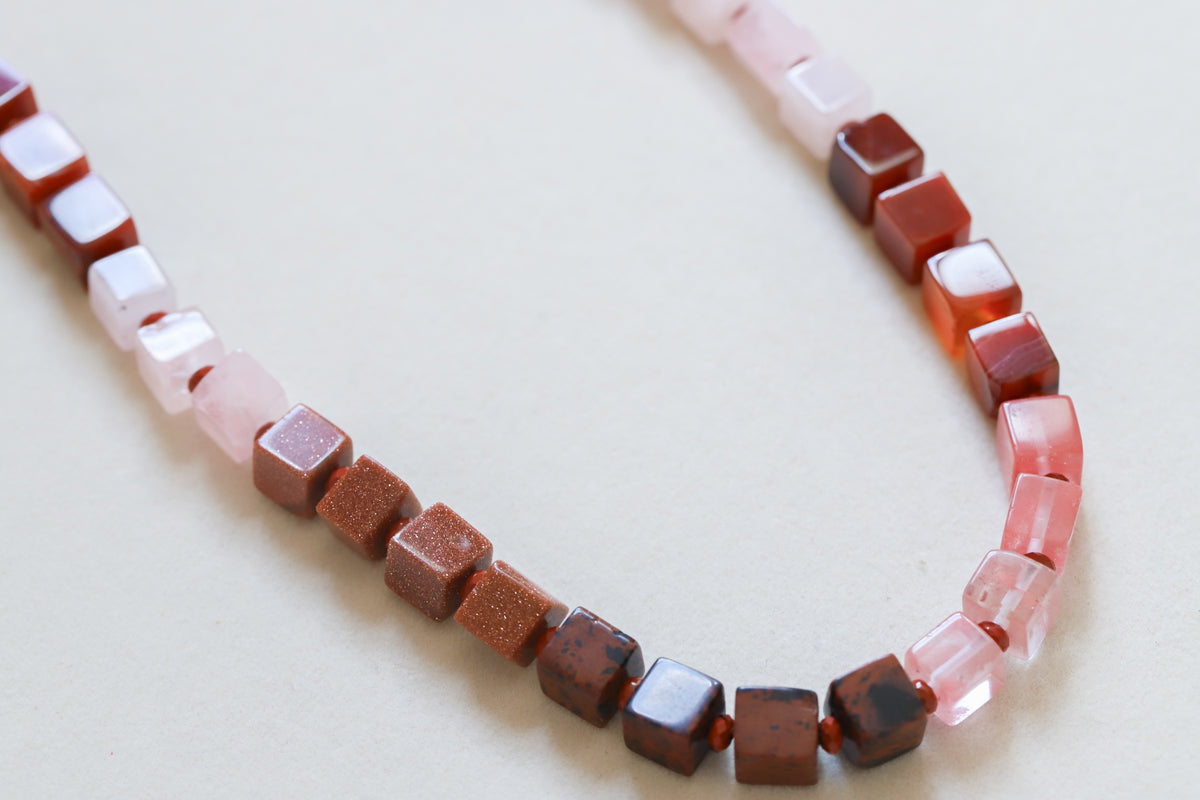 Around the Block Beaded Necklace