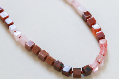 Around the Block Beaded Necklace