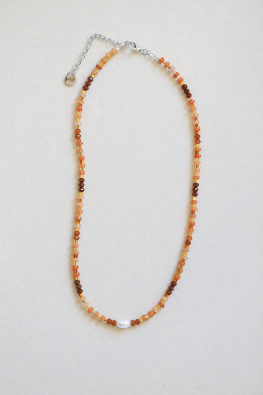 Pumpkin Chai Beaded Necklace