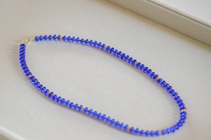 Blue Jean Baby Beaded Necklace